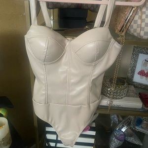 Beige bodysuit new with tags